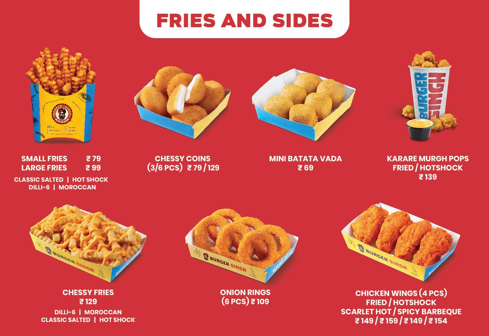 BS STORE MENU